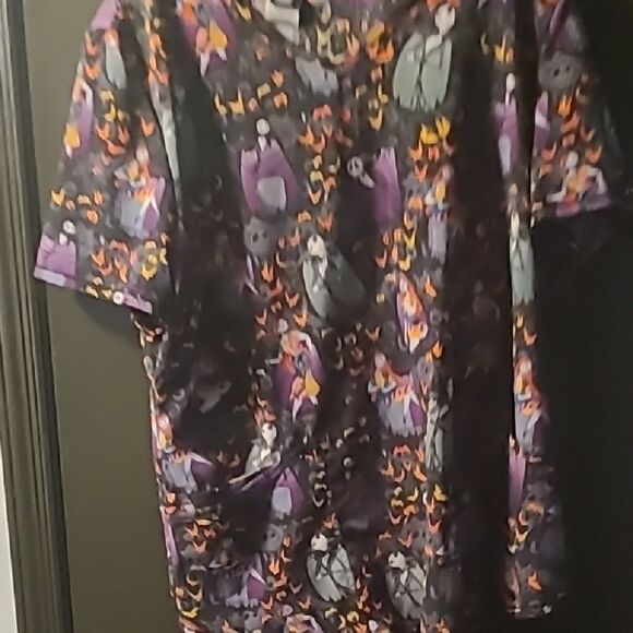 Nightmare Before Christmas Scrub Top - Picture 1 of 10